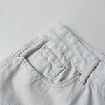 High Street Washed Distressed Wide Leg Flared Jeans