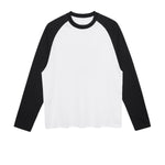 Relaxed Contrasting Colors Raglan Long Sleeve Top 270gsm
