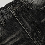 Whisker Fade Distressed High Street Loose Jeans