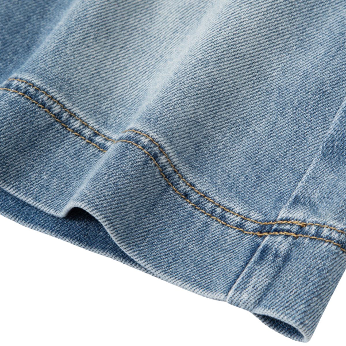 Vintage Washed Denim Mini Skirt