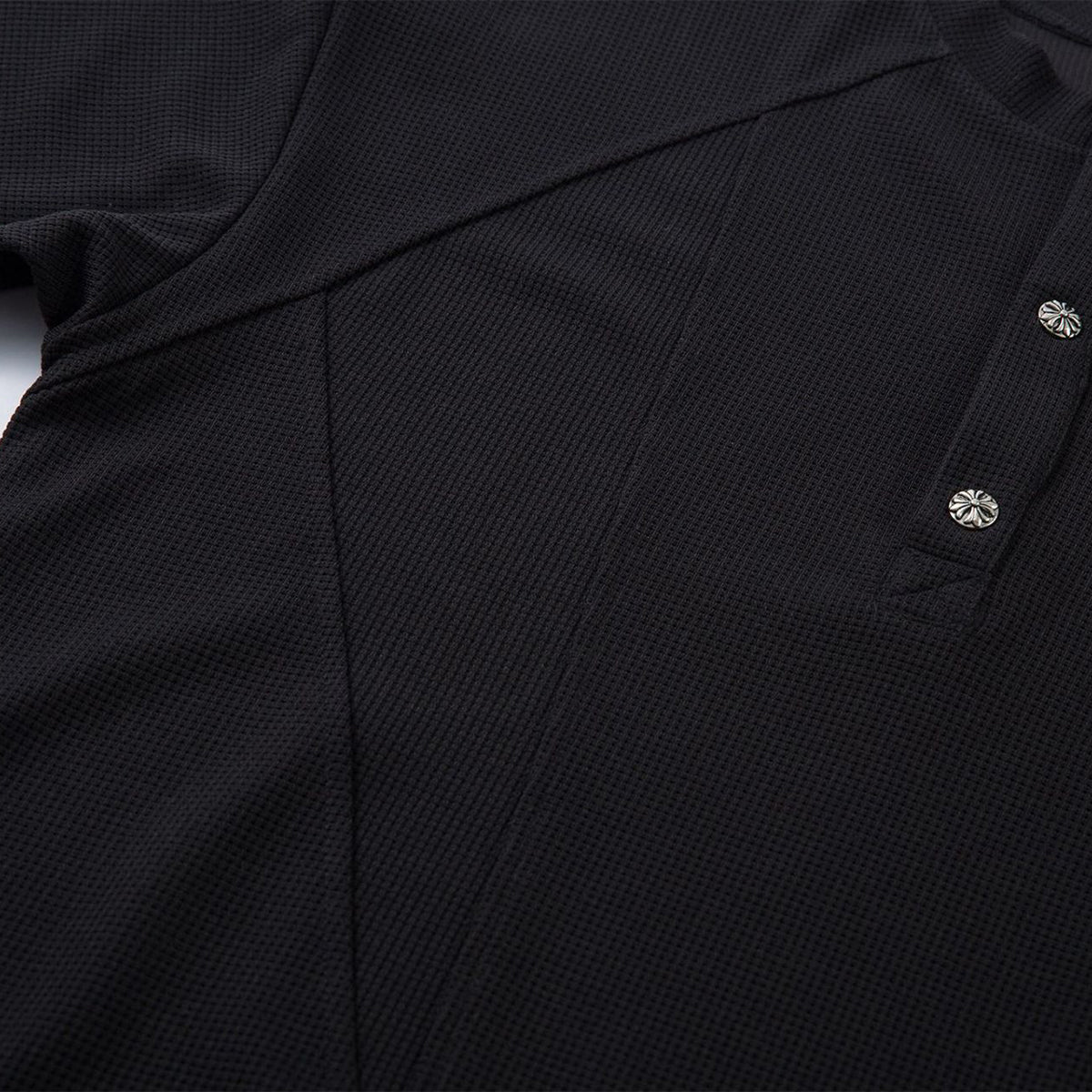 Vintage Waffle Knit Deconstructed Slim Crew Tee