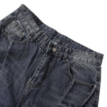 Vintage Whiskered Straight Leg Jeans