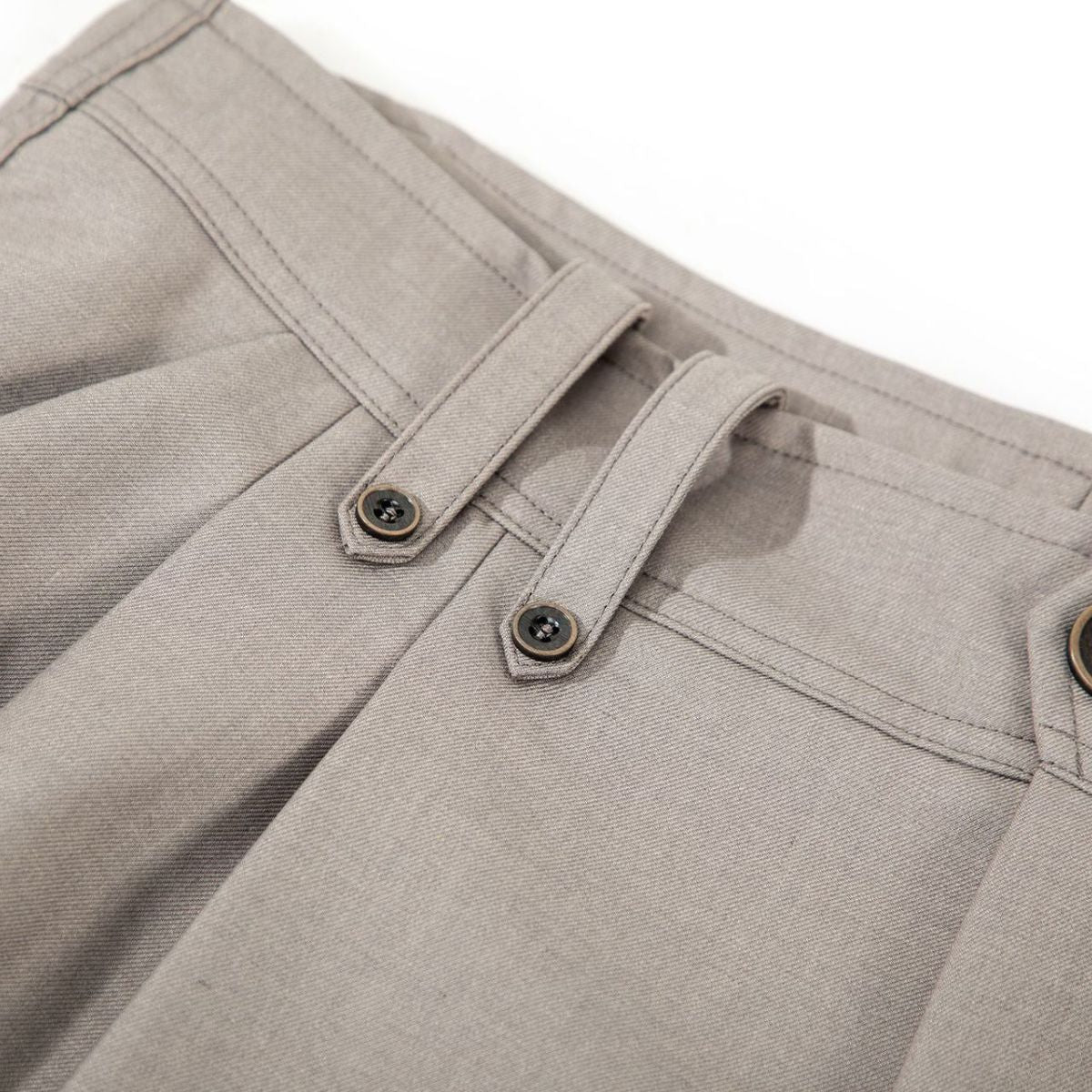 Vintage Curved Wide Leg Draped Trousers