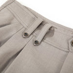 Vintage Curved Wide Leg Draped Trousers