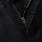 Black Wide Leg Jeans Snake Print Faded Detailing