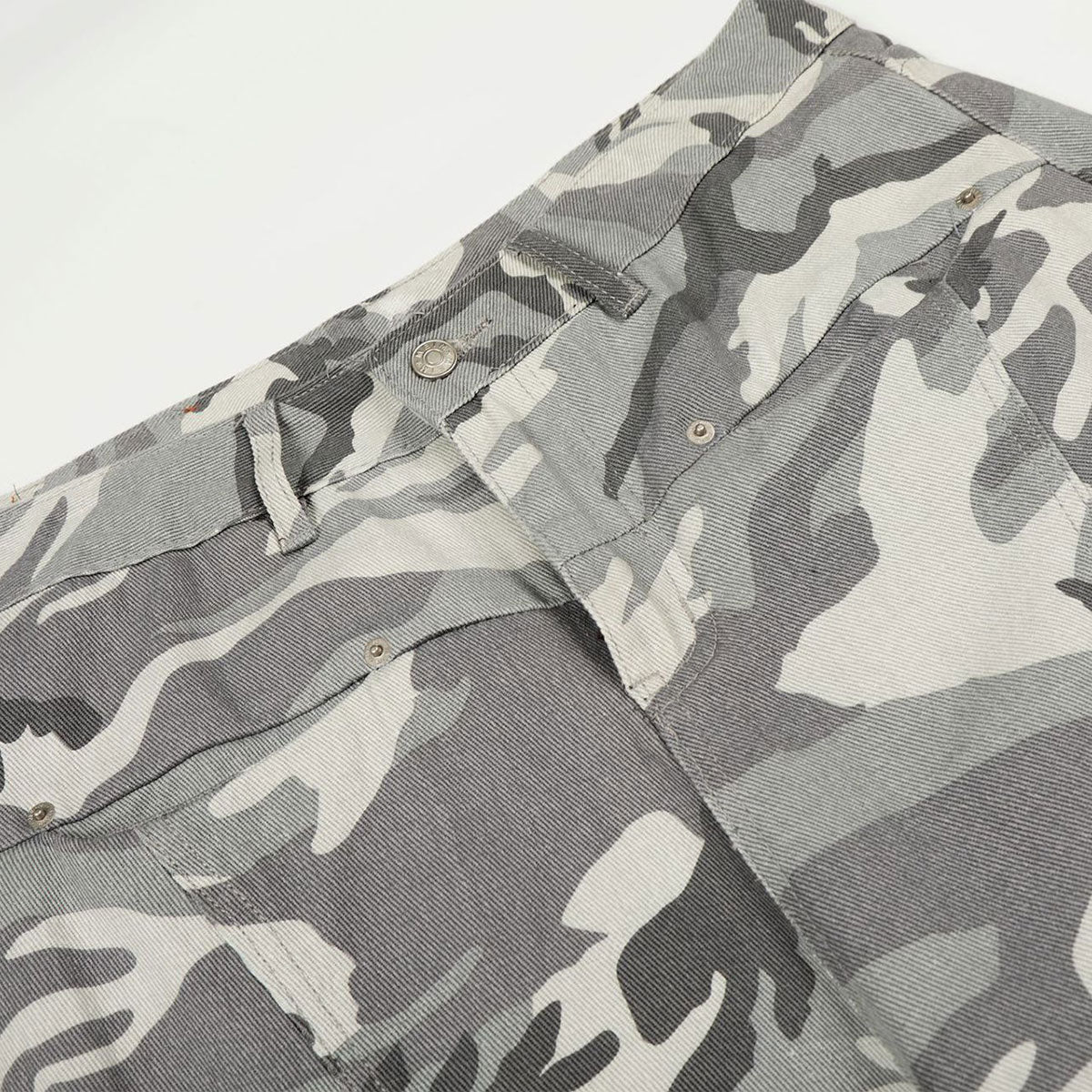 Utility Camouflage Cargo Wide Leg Pants