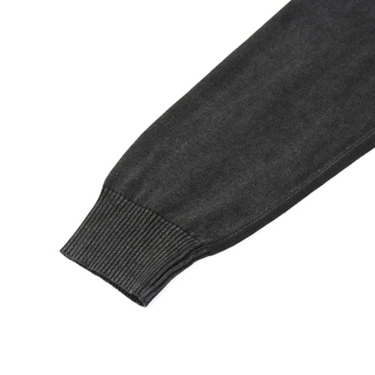 Vintage Snow Wash Relaxed Fit Cotton Knit Sweater