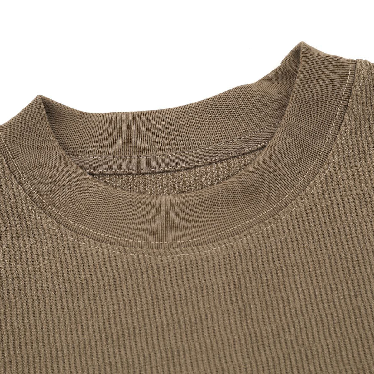 Loose Fit Crew Neck Premium Knit Vintage Tee