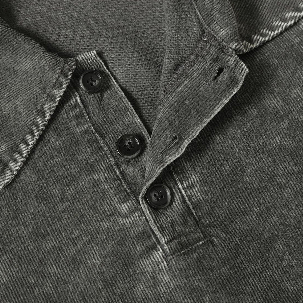 Two Tone Vintage Wash Contrast Panels Polo Shirt