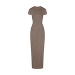 Vintage Wash Ribbed Tee Maxi Dress