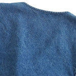 Classic Blue Button-Front Denim Vest