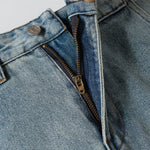 High Street Wide Leg Deconstructed Vintage Washed Loose Jeans