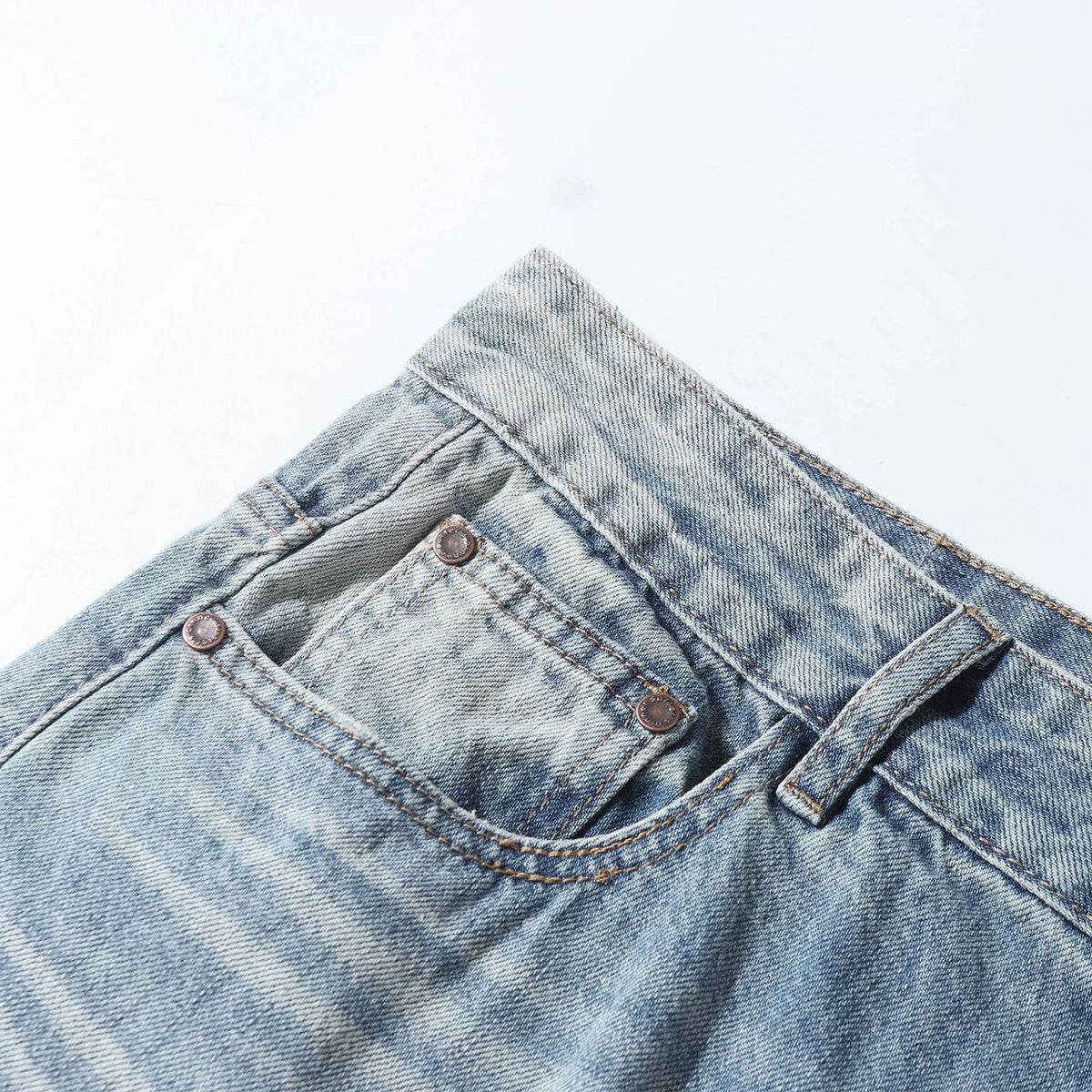 Vintage Light Wash High Waisted Wide Leg Relaxed Jeans