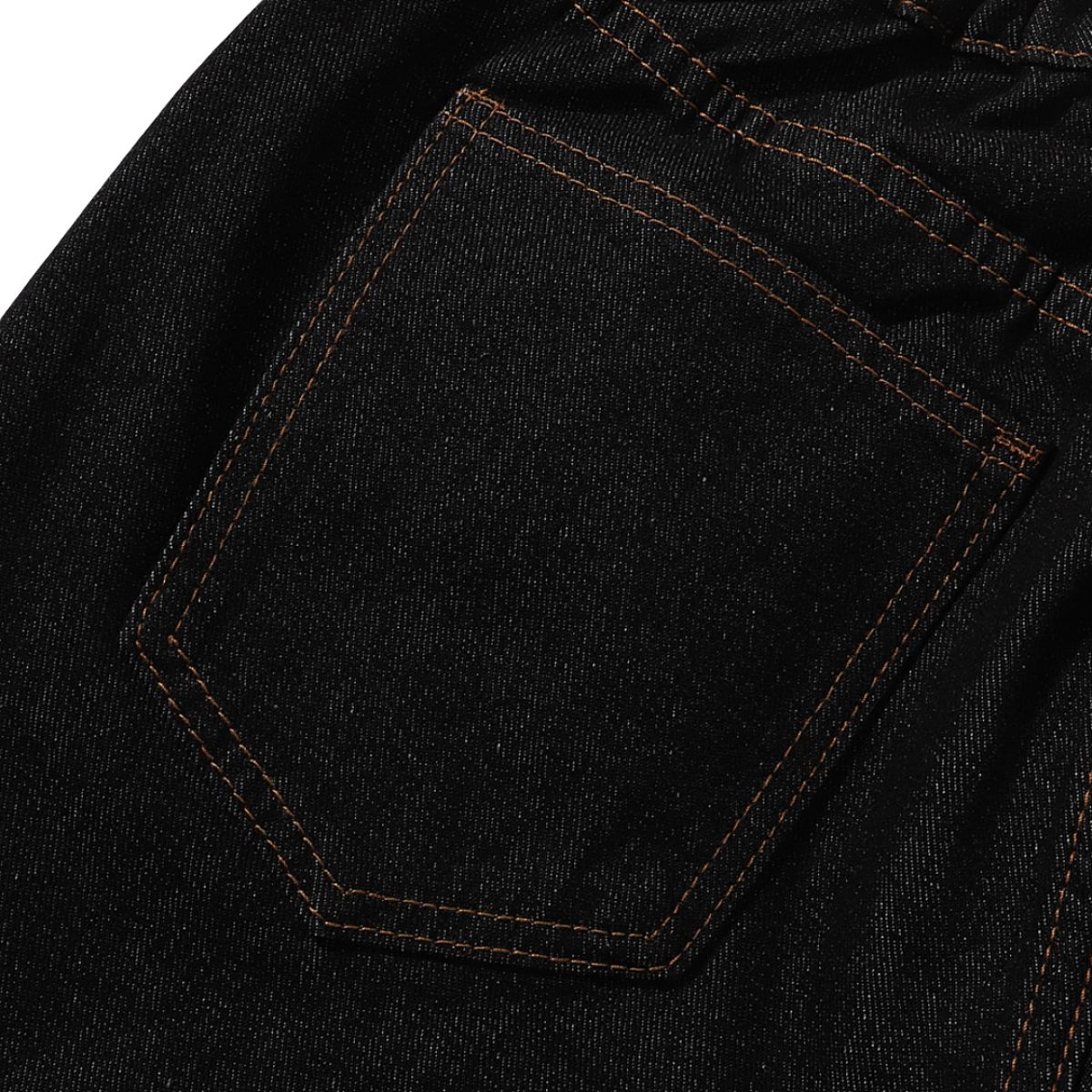 Raw Wash Wide Straight Denim Jeans