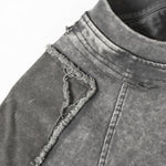 Vintage Washed Patchwork Short Sleeve Chest Pocket Tee