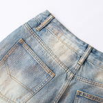 Classic Vintage Wash Straight Leg Relaxed Jeans