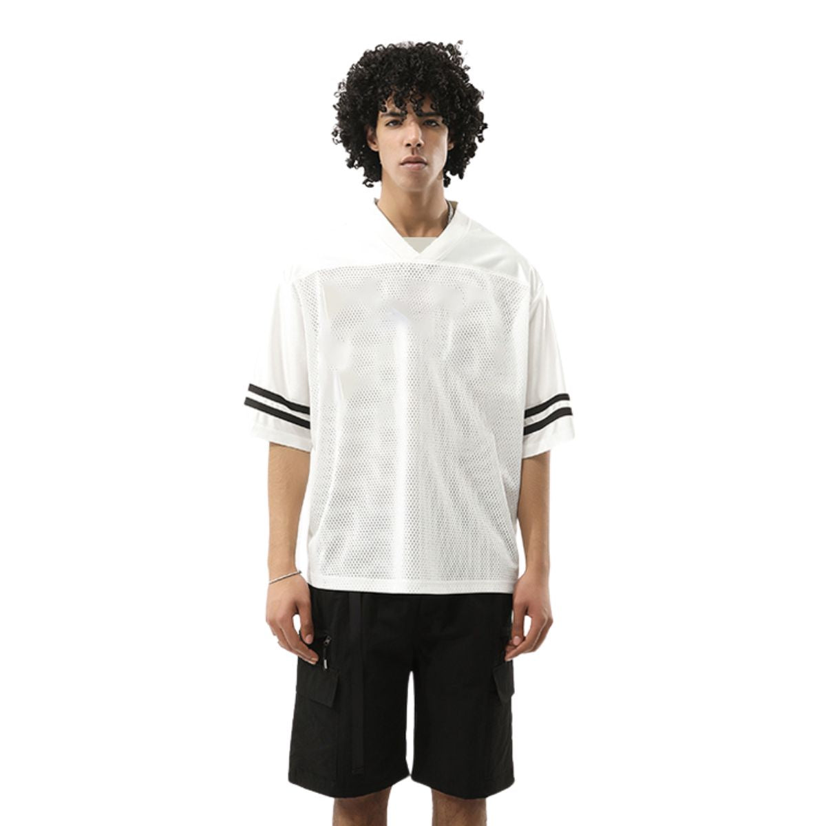 Short Sleeve Boxy Mesh Jersey 240gsm