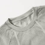 Structured Seams Minimalist Gradient Contemporary Design Tee