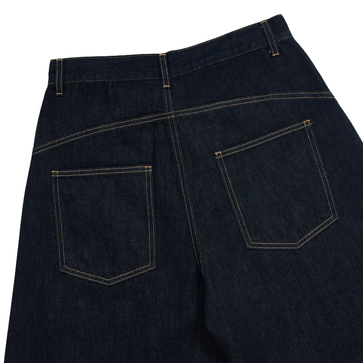 Patchwork Wide-Leg Cropped Denim Jeans