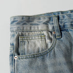 Vintage Light Wash Flared Loose Fit Streetwear Jeans