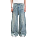 Streetwear Relaxed Straight-Leg Workwear Jeans
