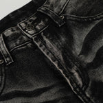 American High-Street Black Washed Flared Jeans