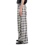 American Vintage Checkered Wide Leg Relaxed Pants