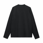 Solid Long-Sleeve Cotton T-Shirt 270gsm