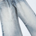 Vintage Light Wash High Waisted Wide Leg Relaxed Jeans