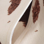 Cow Printed Relaxed Denim Jacket