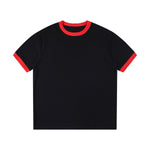 Crew Neck Boxy Fit Ringer Tee 220gsm