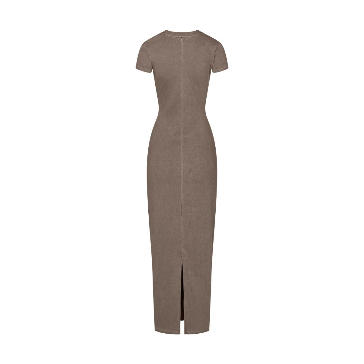 Vintage Wash Ribbed Tee Maxi Dress