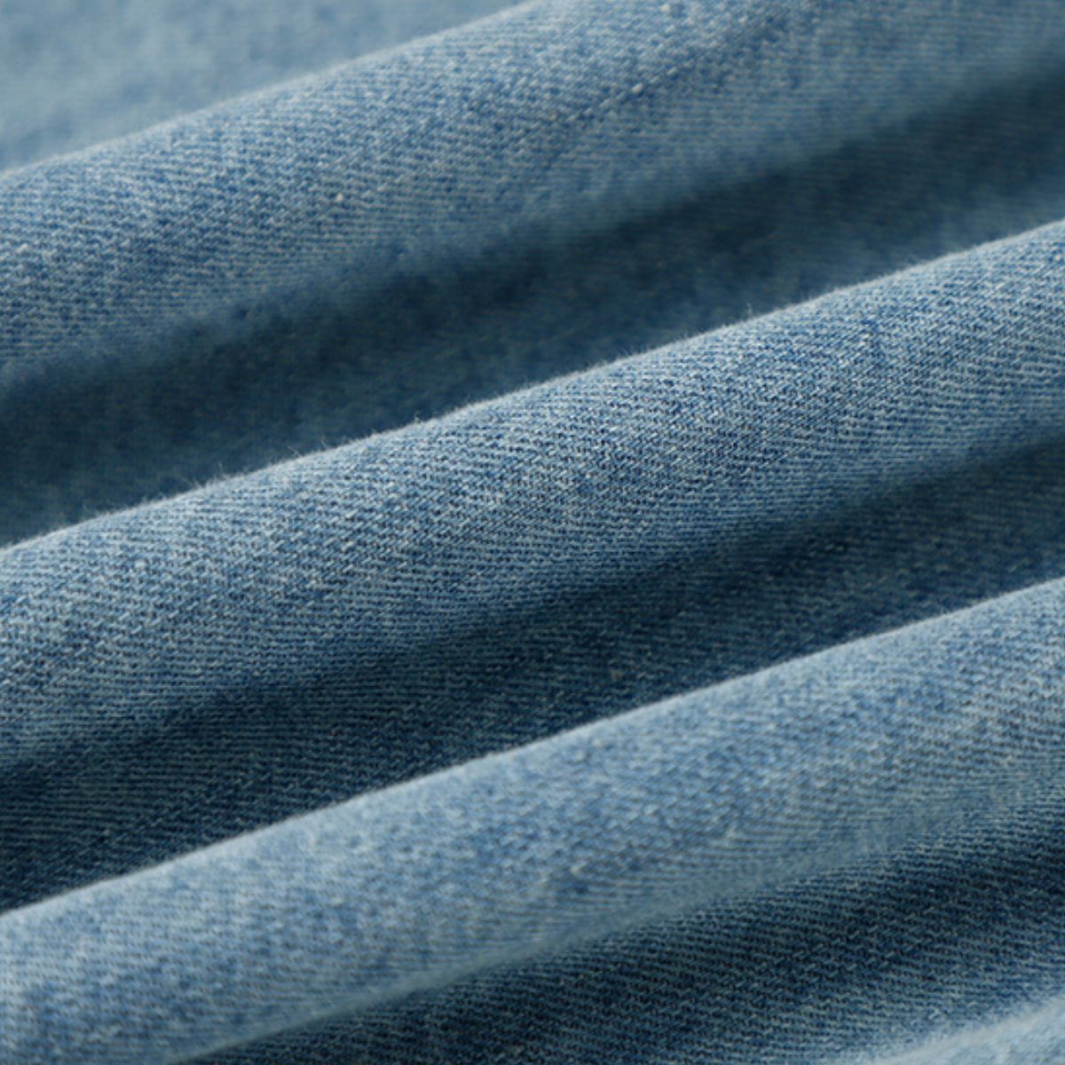 Long-Sleeve Button-Front Denim Shirt