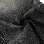 Vintage Washed Wide Leg Lightning Whisker Jeans