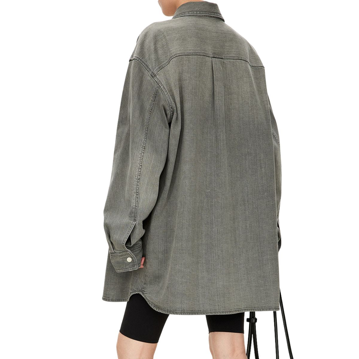 Oversized Vintage Washed Denim Shacket