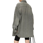 Oversized Vintage Washed Denim Shacket
