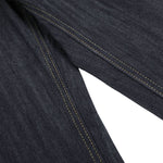 Raw Indigo Wide Leg Jeans with Metal Horsebit Detail
