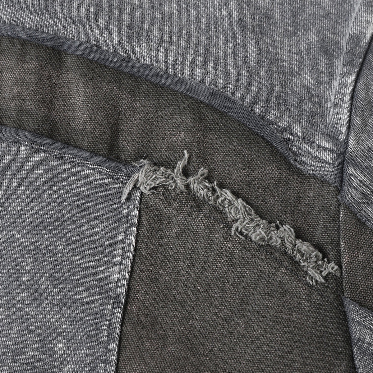 Patchwork Vintage Washed Short Sleeve Cotton Tee