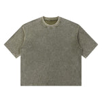 Snowflake Garment Dyed Waffle Knit Tee 340G
