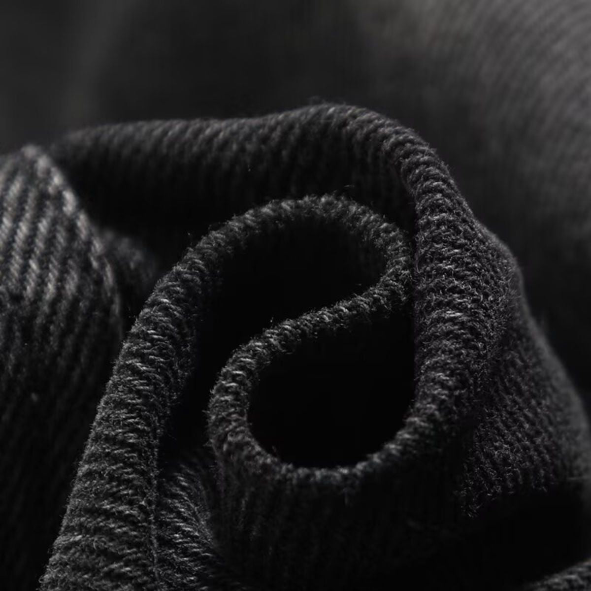 Black Washed Denim Midi Skirt