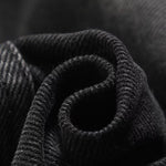 Black Washed Denim Midi Skirt