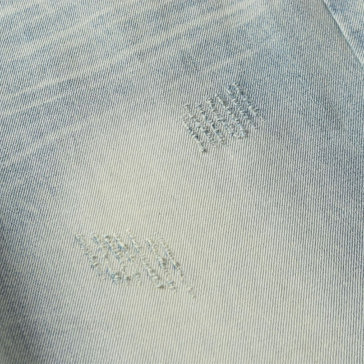 Vintage Light Wash Distressed Straight Leg Relaxed Jeans