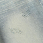 Vintage Light Wash Distressed Straight Leg Relaxed Jeans
