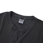 Women’s Retro Wash Fitted Stand Collar Tee