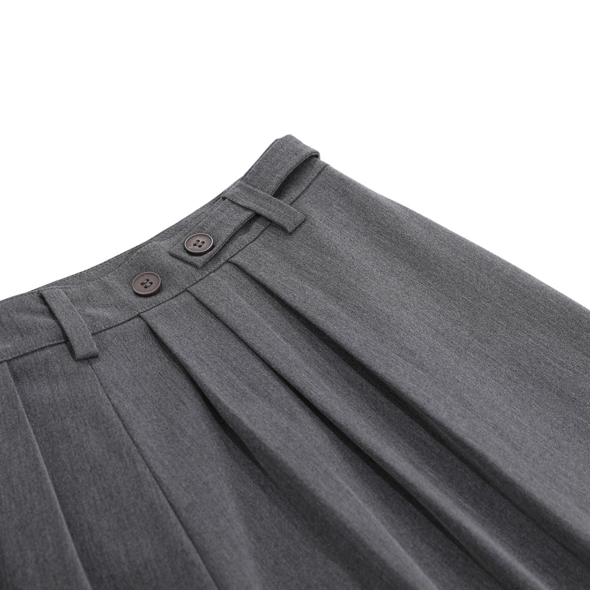 Vintage Pleated Wide Leg Cropped Trousers