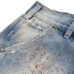 Smoke Rise Paint Splatter Ripped Jeans