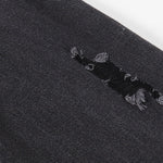 Relaxed Faded Denim Ripped Jacket