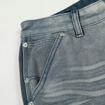 Light Blue Vintage Washed Wide Leg Jeans