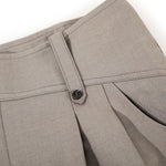 Vintage Curved Wide Leg Draped Trousers