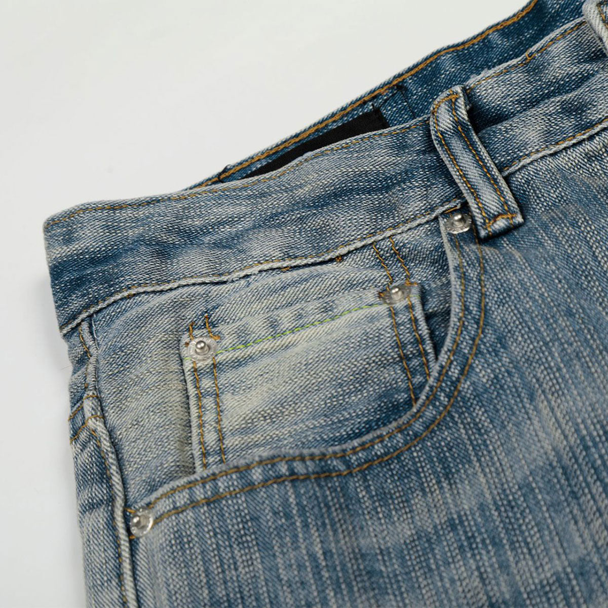 Light Wash High Waist Wide Jeans